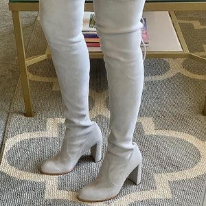 NEW Thigh high Stuart Weitzman Perla Gray Boots7.5